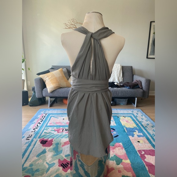 Acne Jeans, Khaki Criss Cross Dress, Size 38 (US M) - Picture 3 of 6